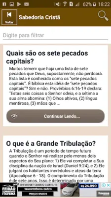 Sabedoria Cristã - Perguntas e Respostas Bíblicas android App screenshot 3