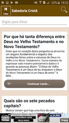 Sabedoria Cristã - Perguntas e Respostas Bíblicas android App screenshot 4